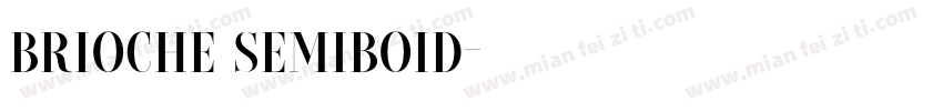brioche semiboid字体转换